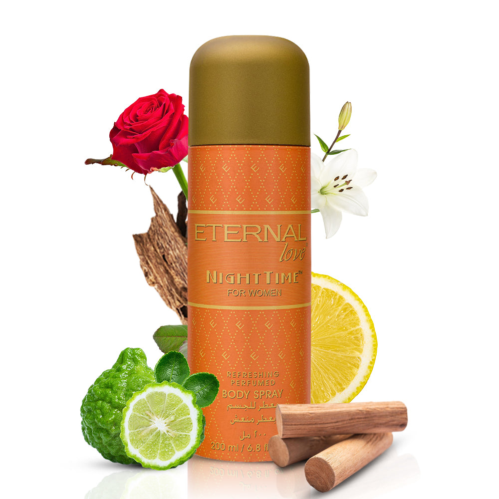 ETERNAL LOVE BODY SPRAY 200ML NIGHT TIME WOMEN