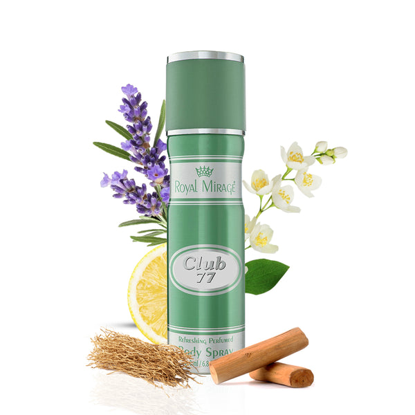 ROYAL MIRAGE BODY SPRAY 200ML CLUB 77