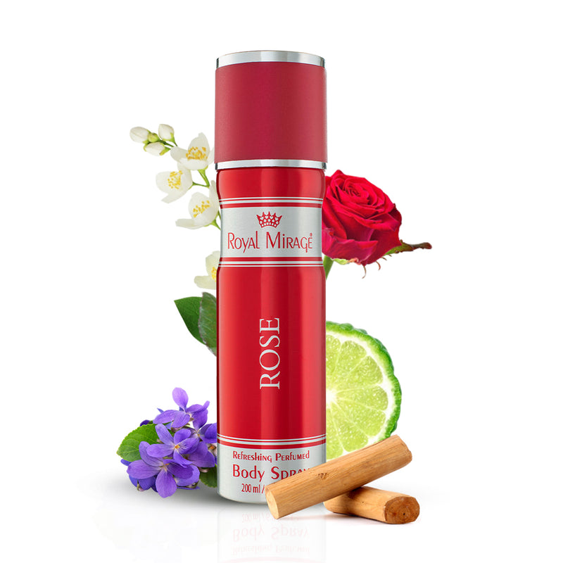ROYAL MIRAGE BODY SPRAY 200ML ROSE