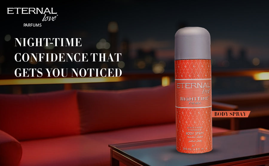 ETERNAL LOVE BODY SPRAY 200ML NIGHT TIME MEN - A+ Image 1