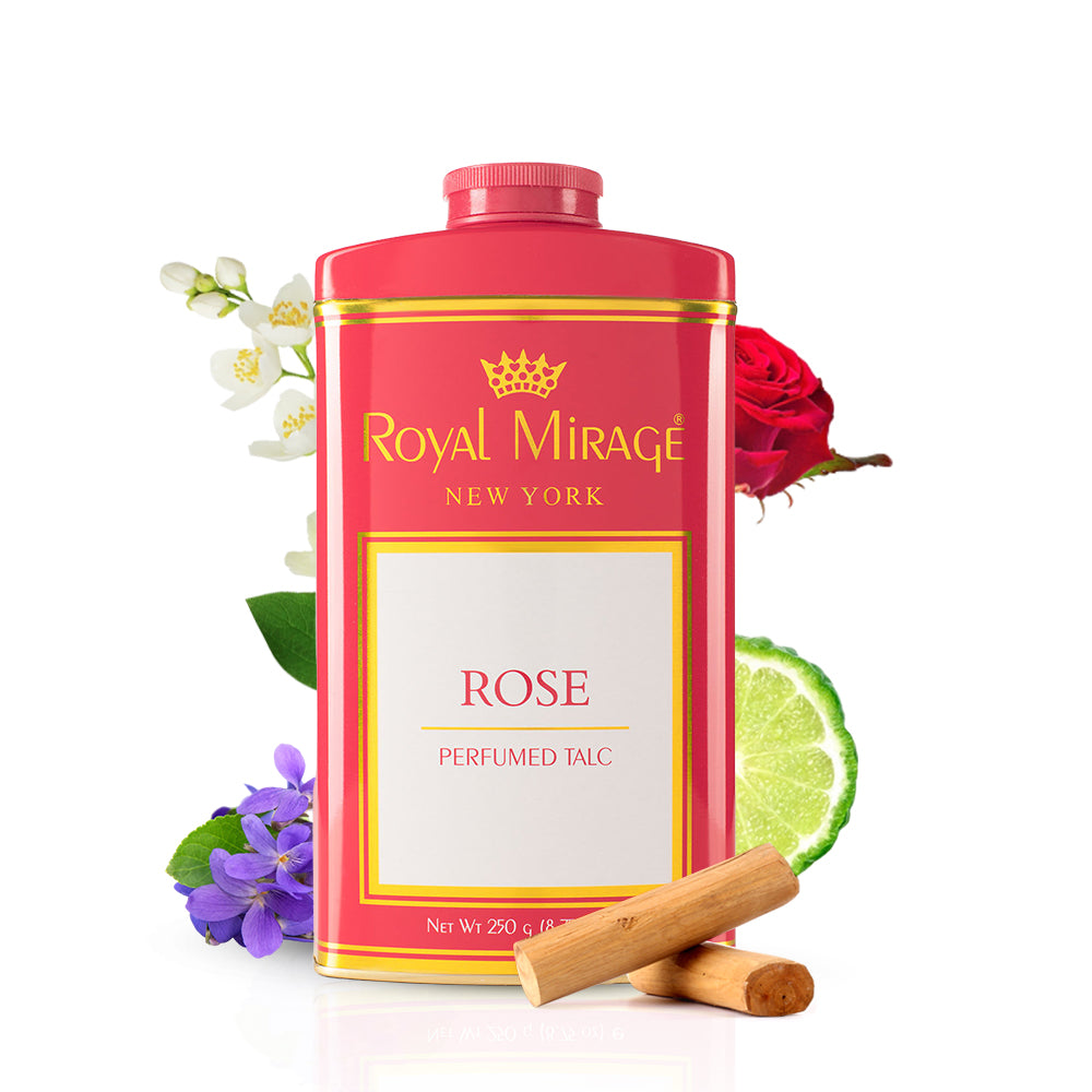 ROYAL MIRAGE TALC 250GM ROSE