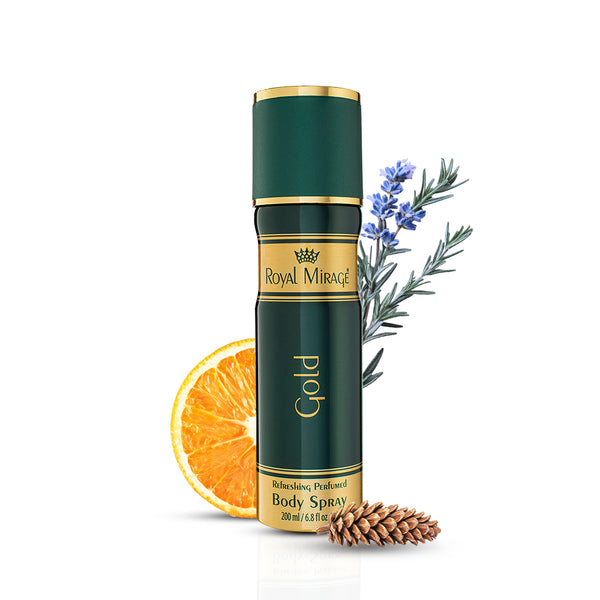 ROYAL MIRAGE BODY SPRAY 200ML GOLD