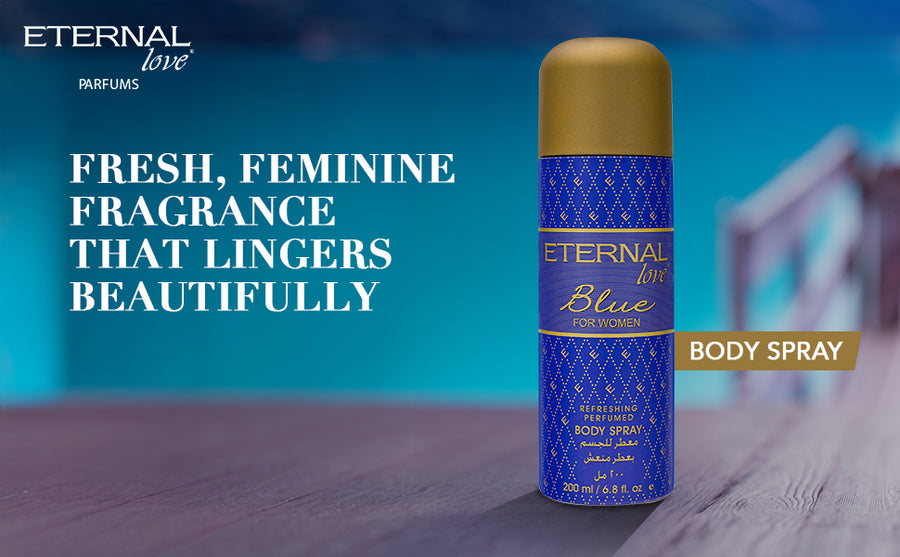 ETERNAL LOVE BODY SPRAY 200ML BLUE WOMEN - A+ Image 1