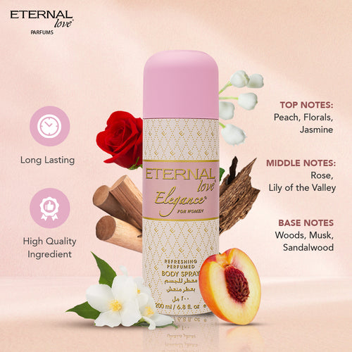 ETERNAL LOVE BODY SPRAY 200ML ELEGANCE WOMEN