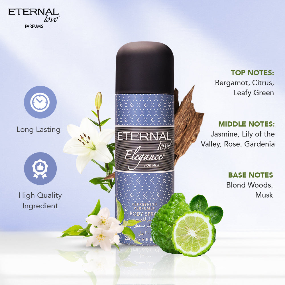 ETERNAL LOVE BODY SPRAY 200ML ELEGANCE MEN
