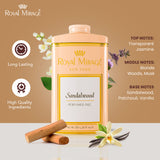 ROYAL MIRAGE TALC 250GM SANDALWOOD - Image 2