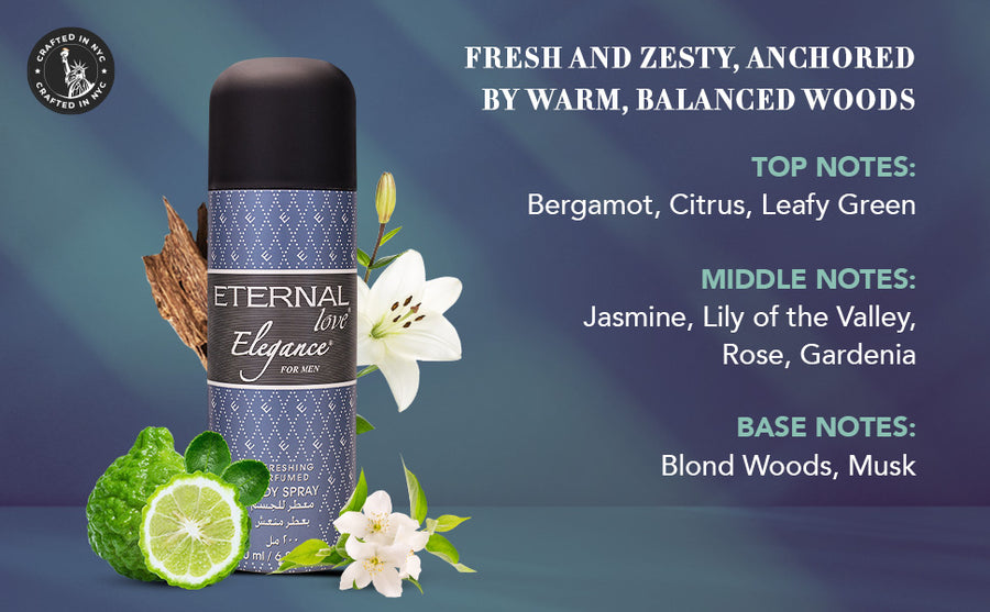 ETERNAL LOVE BODY SPRAY 200ML ELEGANCE MEN - A+ Image 2