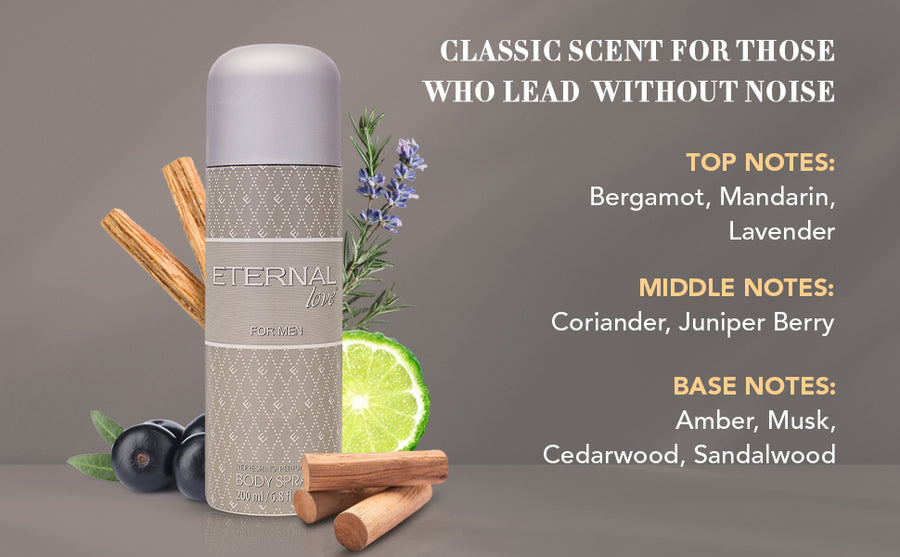 ETERNAL LOVE BODY SPRAY 200ML FOR MEN - A+ Image 2
