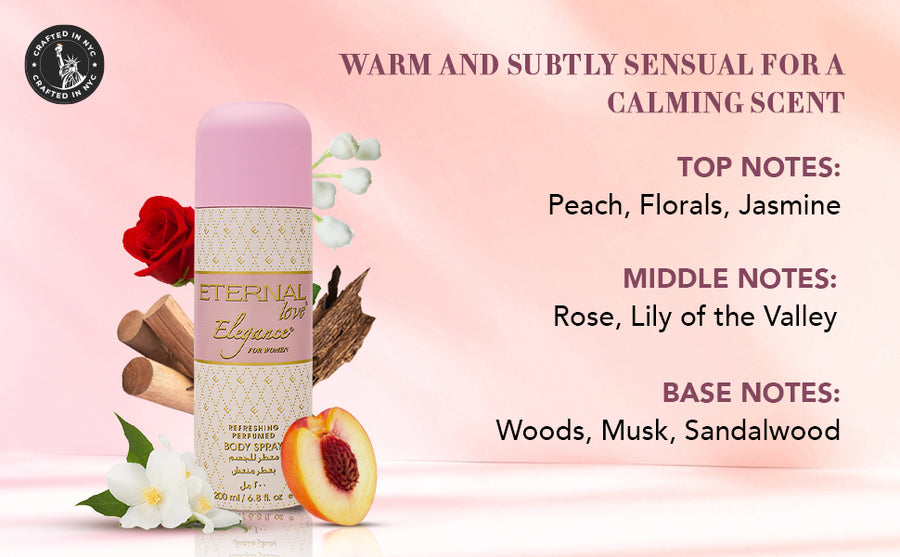 ETERNAL LOVE BODY SPRAY 200ML ELEGANCE WOMEN - A+ Image 2