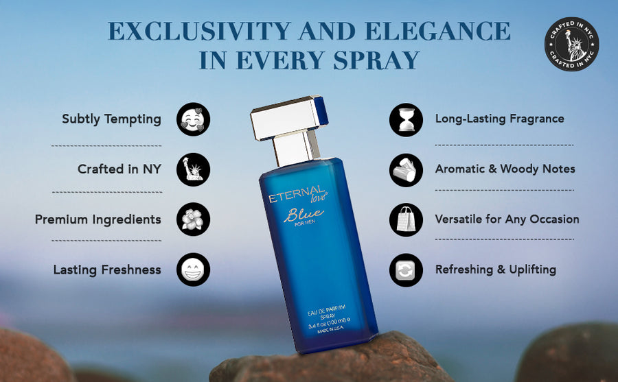 ETERNAL LOVE EDP 100ML BLUE MEN - A+ Image 4
