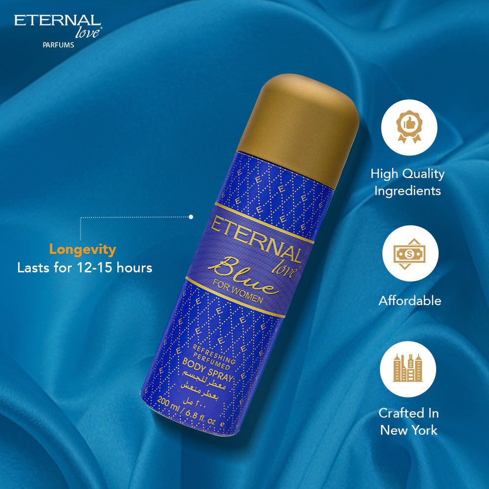 ETERNAL LOVE BODY SPRAY 200ML BLUE WOMEN