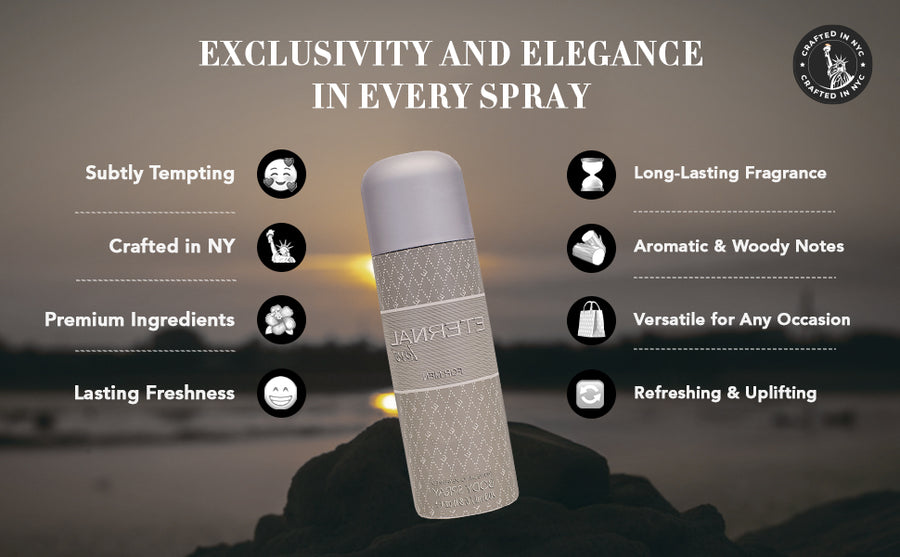 ETERNAL LOVE BODY SPRAY 200ML FOR MEN - A+ Image 4