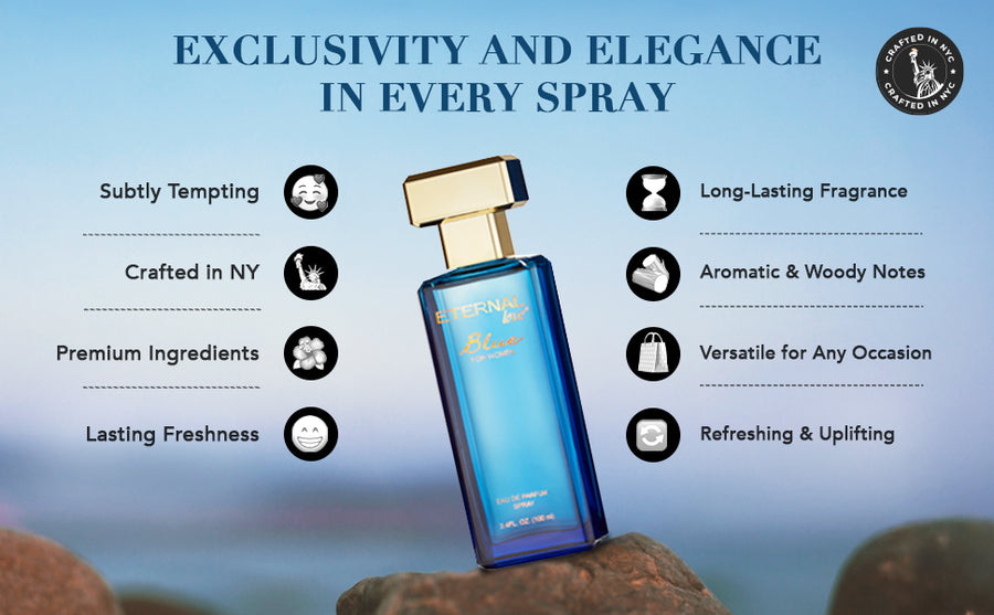 ETERNAL LOVE EDP 50ML BLUE FOR WOMEN - A+ Image 4