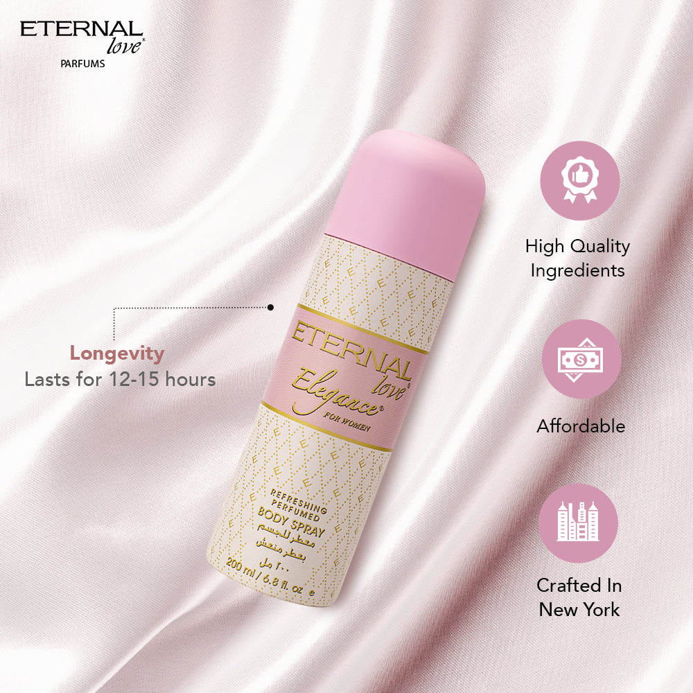 ETERNAL LOVE BODY SPRAY 200ML ELEGANCE WOMEN