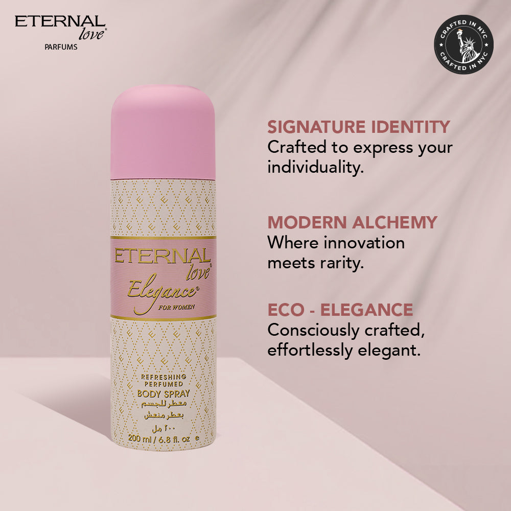 ETERNAL LOVE BODY SPRAY 200ML ELEGANCE WOMEN