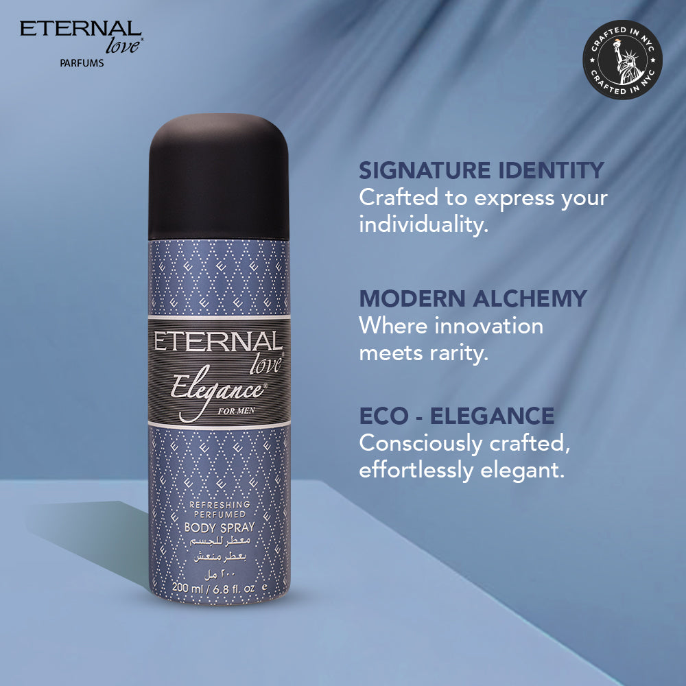 ETERNAL LOVE BODY SPRAY 200ML ELEGANCE MEN
