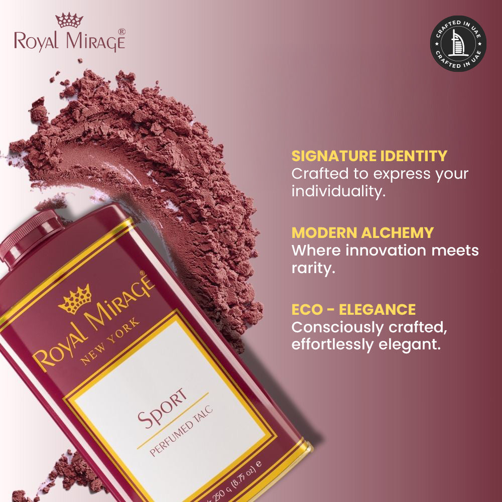 ROYAL MIRAGE TALC 250GM SPORT