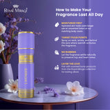 ROYAL MIRAGE TALC 250GM LAVENDER - Image 6