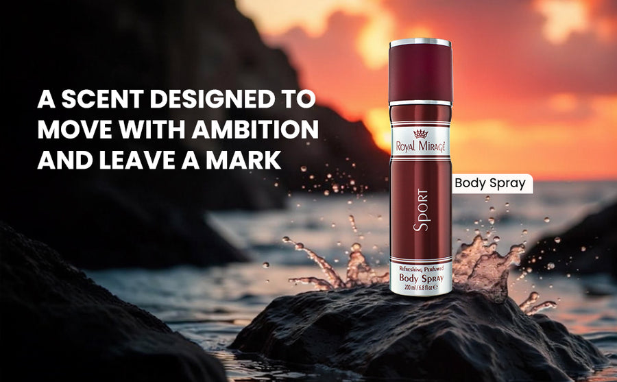ROYAL MIRAGE BODY SPRAY 200ML SPORT - A+ Image 1