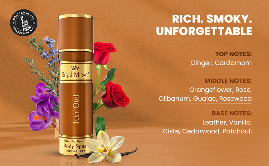 ROYAL MIRAGE BODY SPRAY 200ML JUST OUD - A+ Image 2