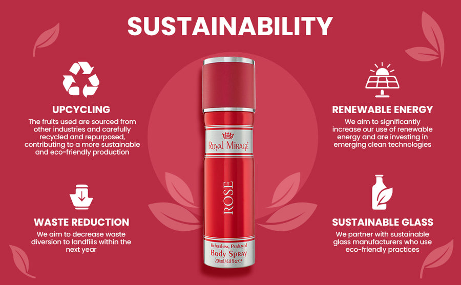 ROYAL MIRAGE BODY SPRAY 200ML ROSE - A+ Image 3