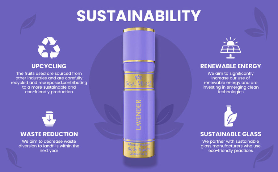 ROYAL MIRAGE BODY SPRAY 200ML LAVENDER - A+ Image 3