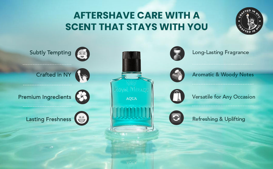 ROYAL MIRAGE AFTERSHAVE 100ML AQUA - A+ Image 3