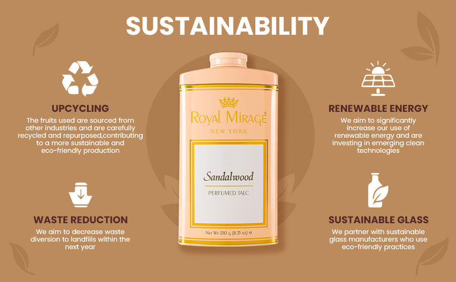 ROYAL MIRAGE TALC 250GM SANDALWOOD - A+ Image 3