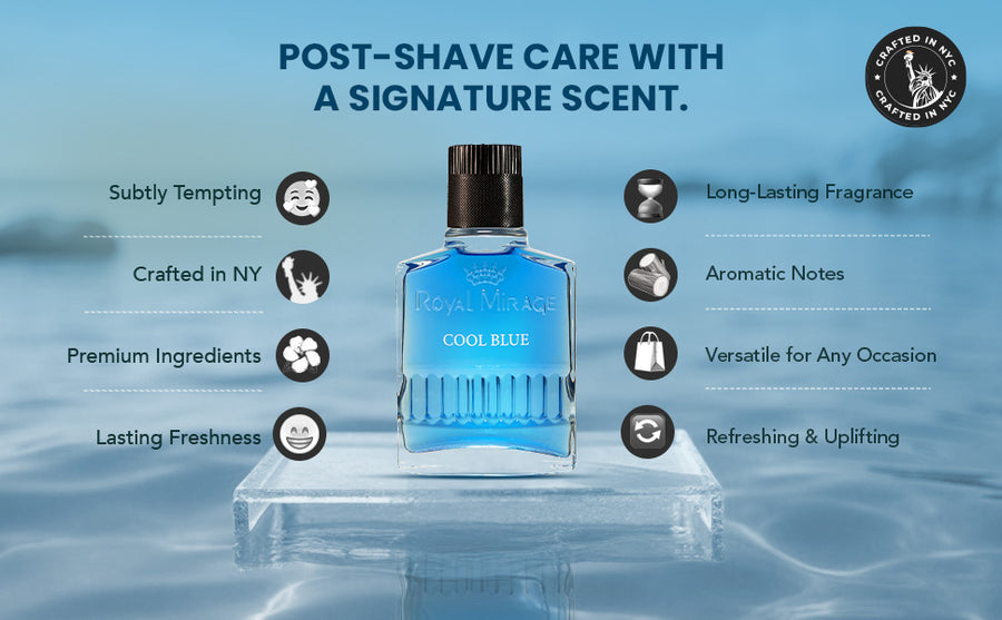 ROYAL MIRAGE AFTERSHAVE 100ML COOL BLUE - A+ Image 4