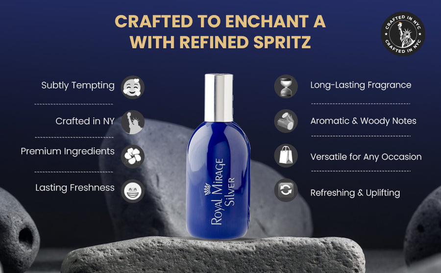 ROYAL MIRAGE EDC 120ML SILVER - A+ Image 4