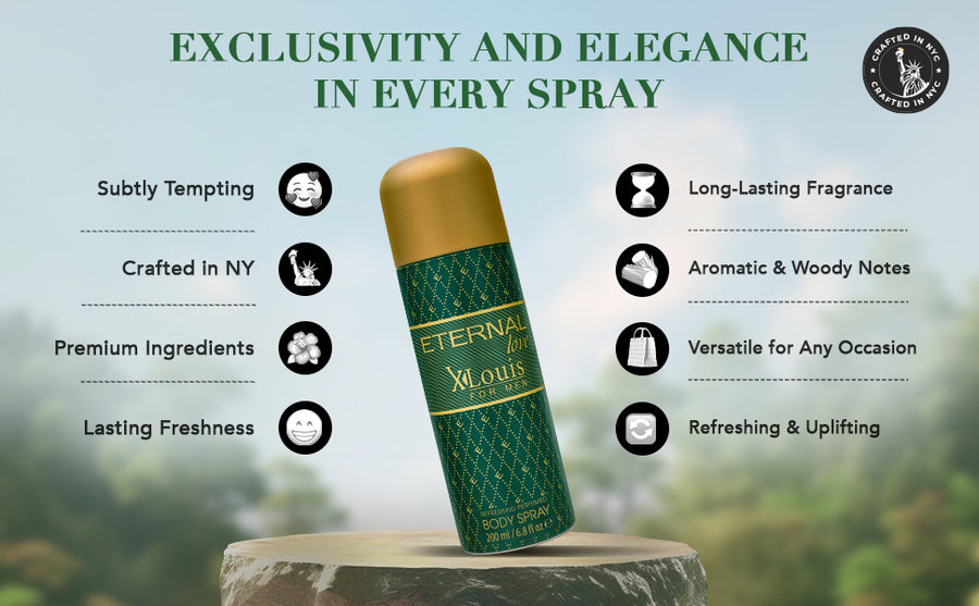 ETERNAL LOVE BODY SPRAY 200ML X-LOUIS MEN - A+ Image 4