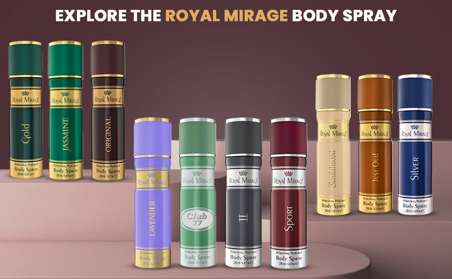 ROYAL MIRAGE BODY SPRAY 200ML ORIGINAL - A+ Image 4