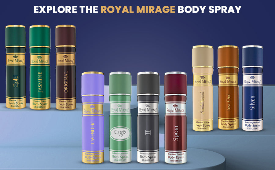 ROYAL MIRAGE BODY SPRAY 200ML SILVER - A+ Image 5