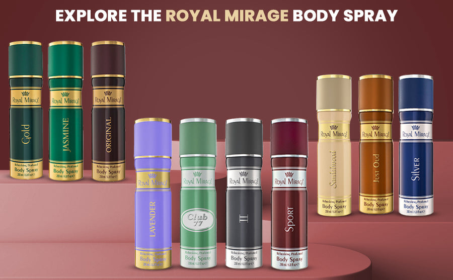 ROYAL MIRAGE BODY SPRAY 200ML SPORT - A+ Image 5